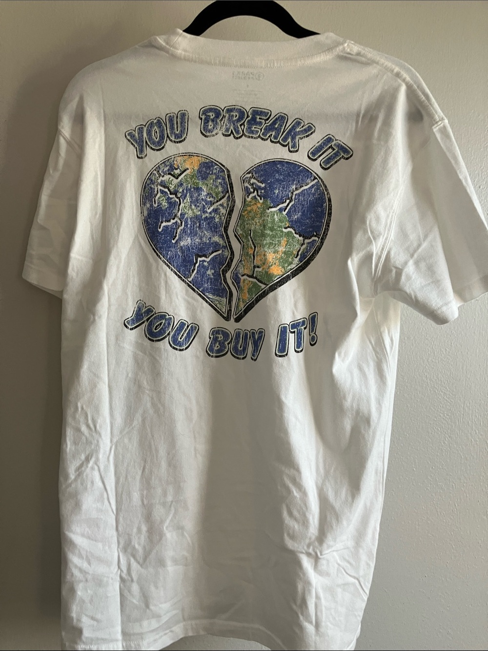 Parks Project White T-shirt Small You break it you buy it earth day